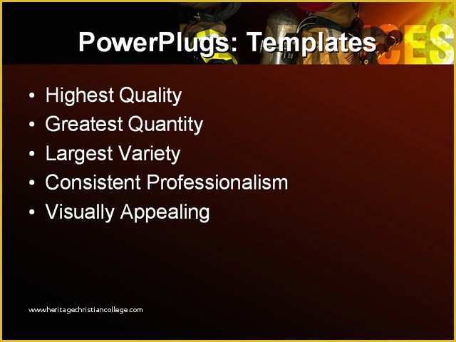 Hurricane Powerpoint Template Free Of Powerpoint Template Firefighters A Fire In A