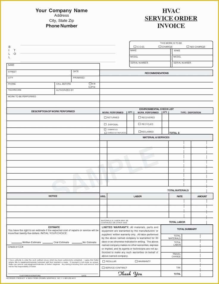 Hvac Service Invoice Template Free Of 8 Best Hvac Business Cards Images On Pinterest
