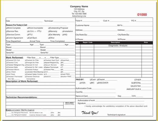 Hvac Service Invoice Template Free Of 8 Best Of Hvac Service Invoice Template Free Hvac