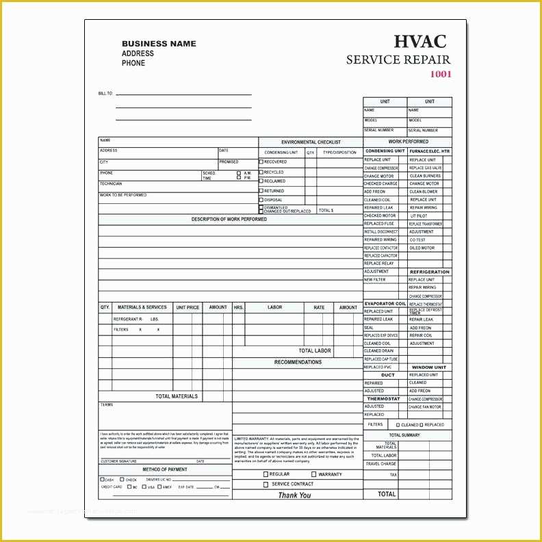 Hvac Service Invoice Template Free Of Free Download Sample Printable Invoices Invoice Template