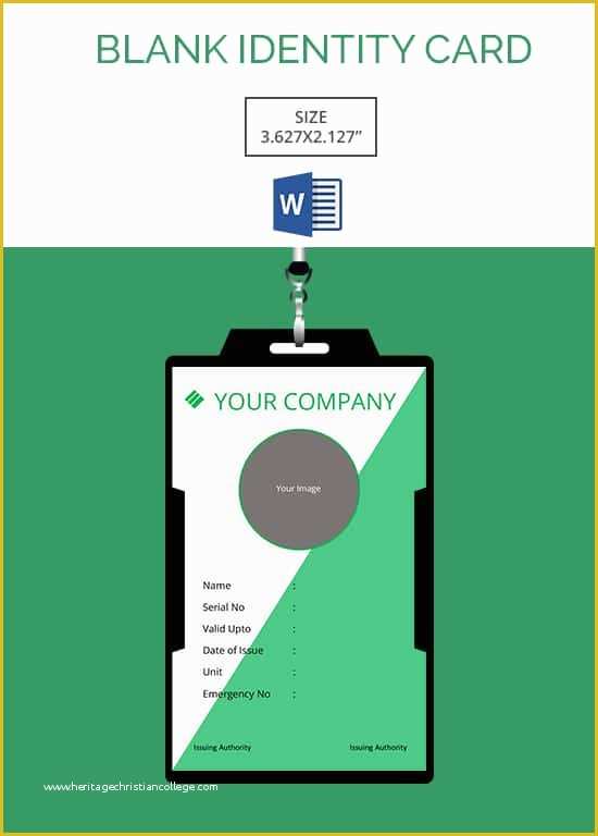 Id Card Design Template Free Download Of 30 Blank Id Card Templates Free Word Psd Eps formats