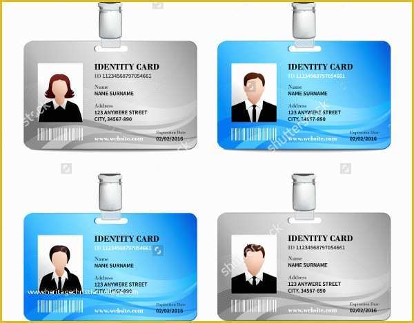 Id Card Design Template Free Download Of 32 Id Card Templates Psd Ai Word Pages