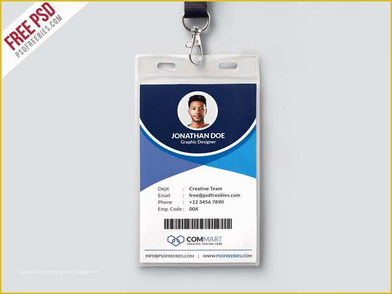 Id Card Design Template Free Download Of Corporate Fice Identity Card Template Psd
