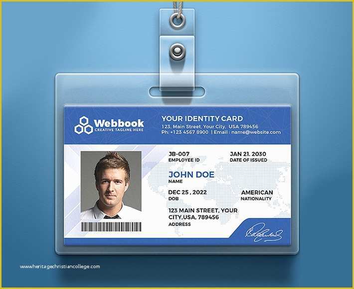 california id card template free download psd