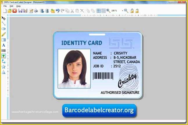 Id Card Design Template Free Download Of Id Card Label Creator Free Download and Review