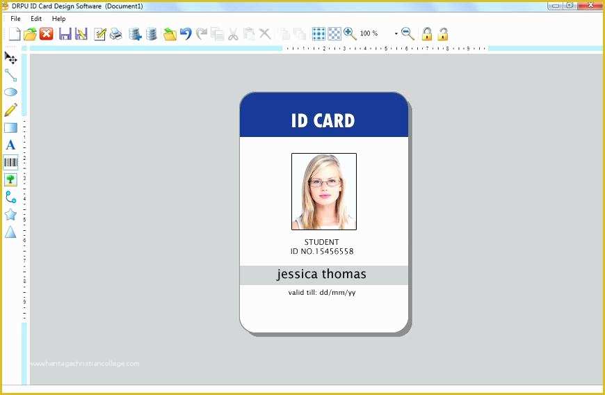 Id Card Design Template Free Download Of Identification Card Template Publisher Id Cards Sample