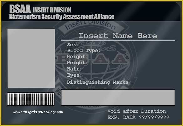 Id Template Free Of 29 Id Card Templates Psd
