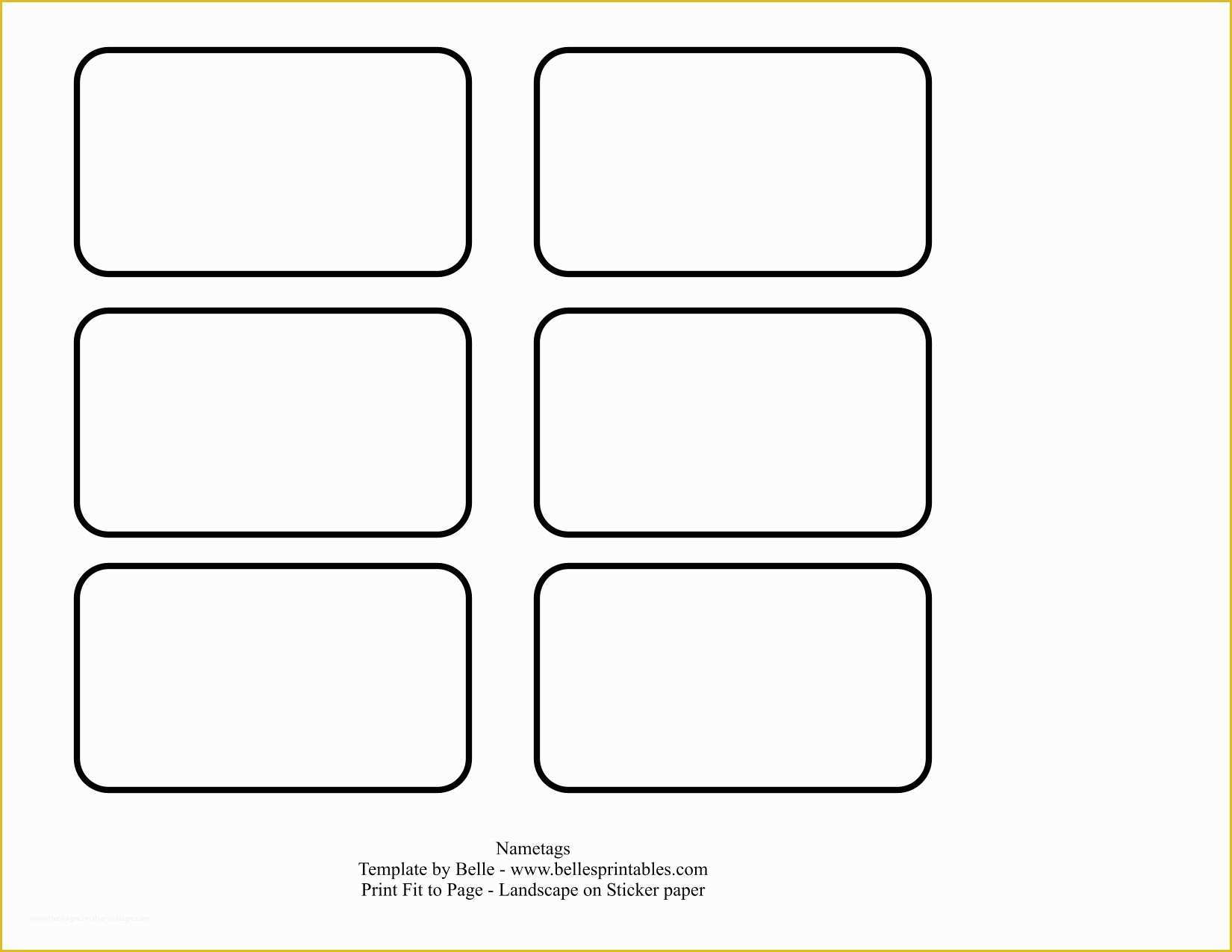 Id Template Free Of Free Printable Name Tags Template