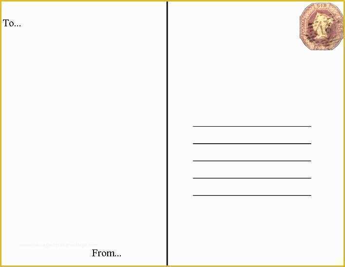 Illustrator Free Templates Download Of Back Postcard Template Design Illustrator Free Download