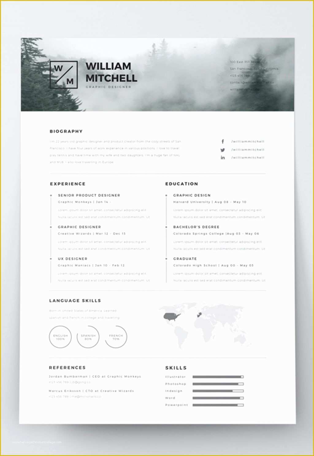 Illustrator Free Templates Download Of Free Editable Resume Download for Windows 10 1 Tag