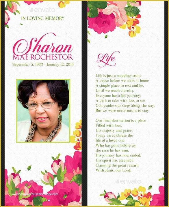 In Loving Memory Bookmark Template Free Of 21 Funeral Bookmark Templates – Free Sample Example