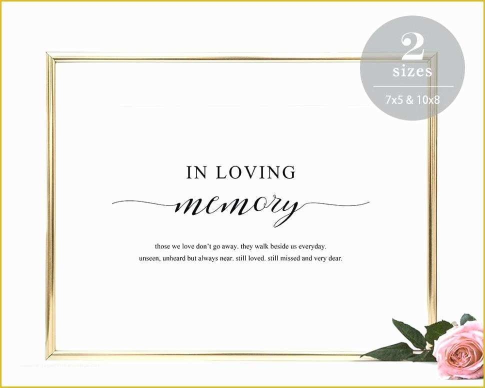 In Loving Memory Bookmark Template Free Of In Loving Memory Template Free Printable Funeral Program