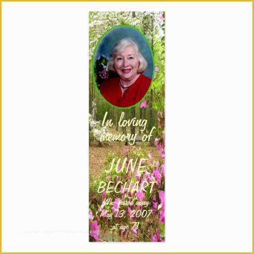 In Loving Memory Bookmark Template Free Of Personalize In Loving Memory Bookmark Mini Business