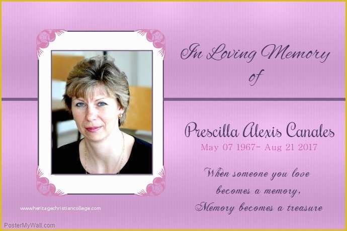 In Loving Memory Template Free Of Elegant In Loving Memory Poster Template