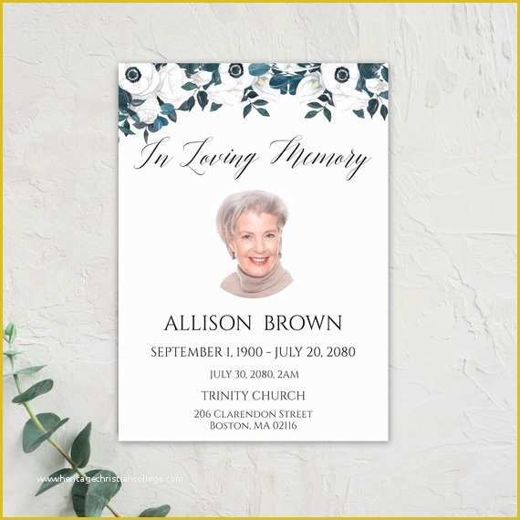 In Loving Memory Template Free Of Funeral Program Template In Loving Memory Memorial Service