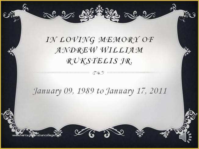 In Loving Memory Template Free Of In Loving Memory Powerpoint Template In Loving Memory