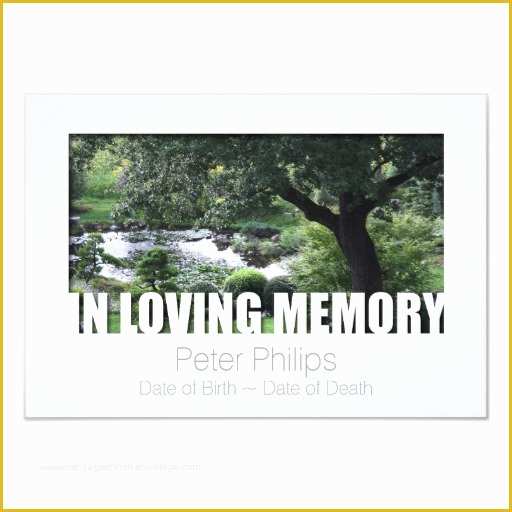 In Loving Memory Template Free Of In Loving Memory Template 7 Celebration Of Life Card
