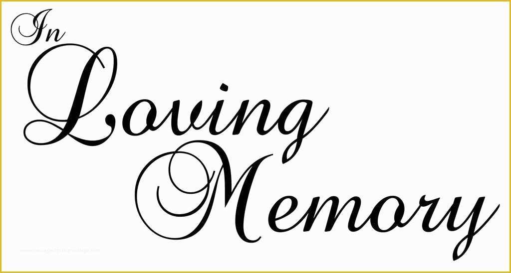 In Loving Memory Template Free Of In Memory – Bluegrass Festival