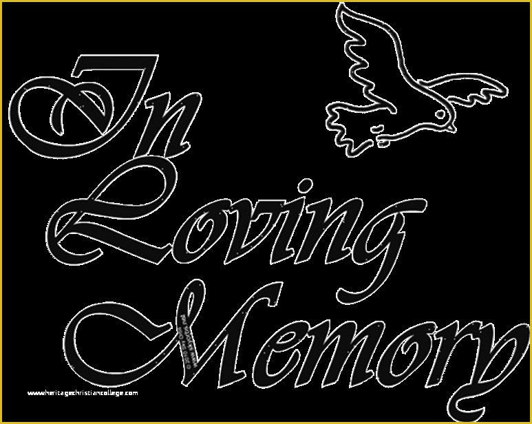 In Loving Memory Template Free Of In Memory Of Clipart Clipground