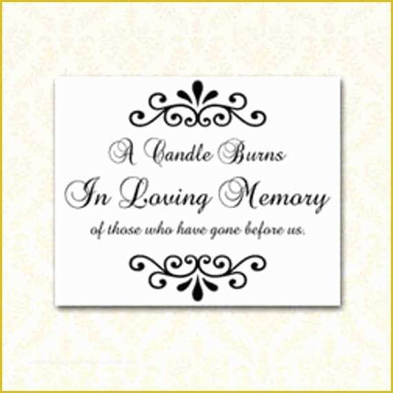 In Loving Memory Template Free Of Instant Download A Candle Burns In Loving Memory 8x10
