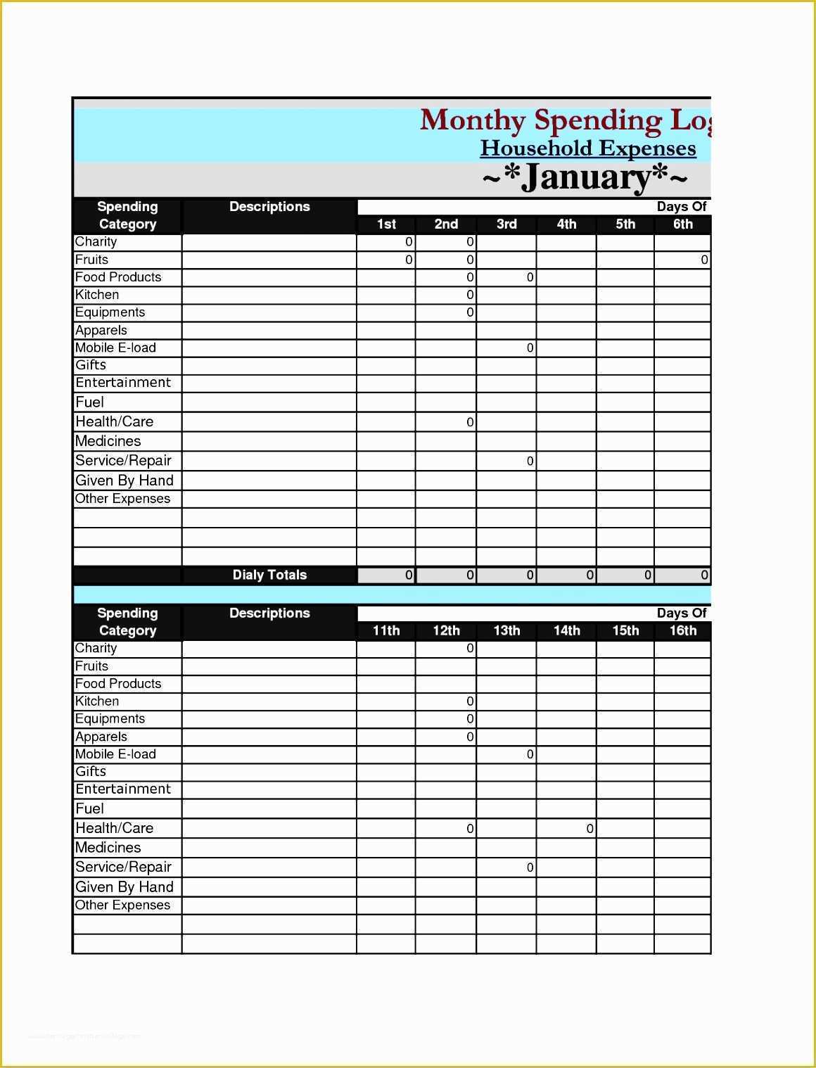 Income and Expenditure Template Excel Free Of 5 Excel In E and Expenditure Template Exceltemplates