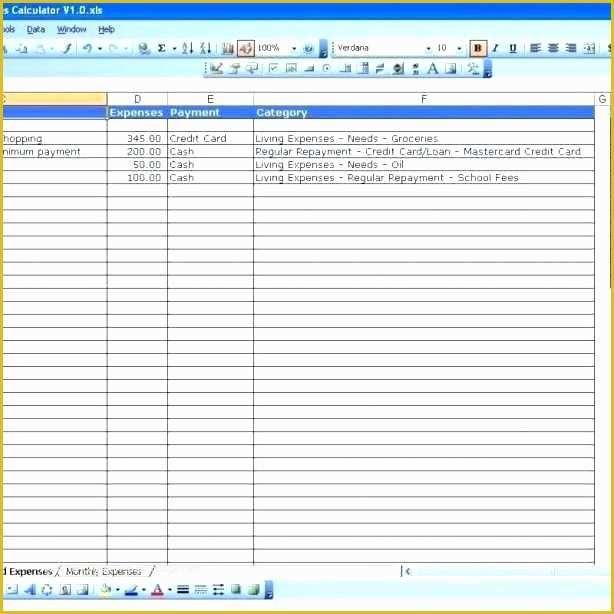 Income and Expenditure Template Excel Free Of In E and Expenditure form Template Simple Excel Exp Free