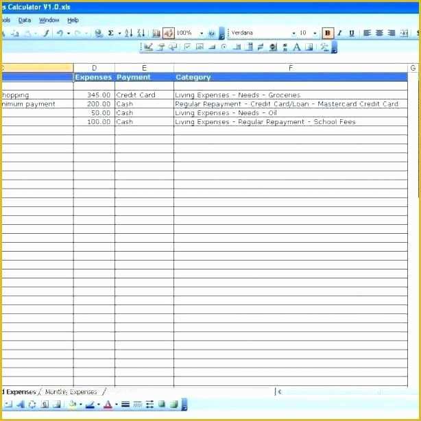 Income and Expenditure Template Excel Free Of In E and Expenditure form Template Simple Excel Exp Free