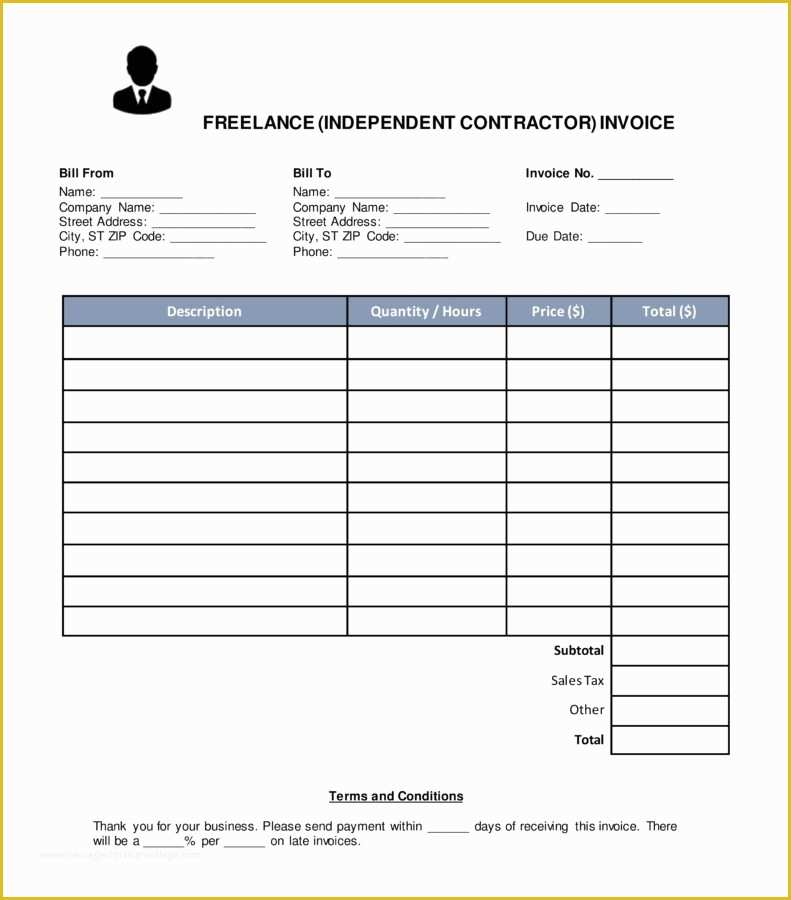 Independent Contractor Invoice Template Free Of Free Contractor Invoice Template Resume Templates Uk