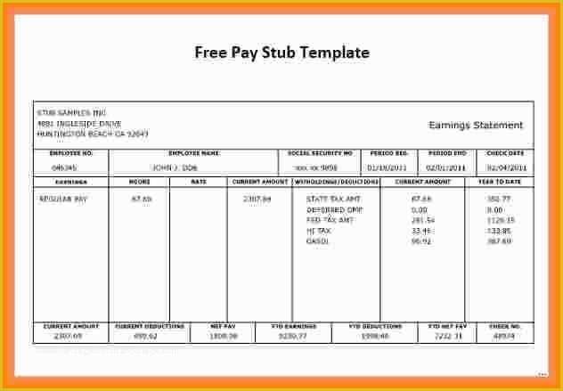 Independent Contractor Pay Stub Template Free Of 7 Independent Contractor Pay Stub Template