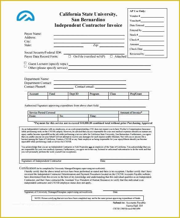 Independent Contractor Pay Stub Template Free Of Independent Contractor Excel Template Free Independent