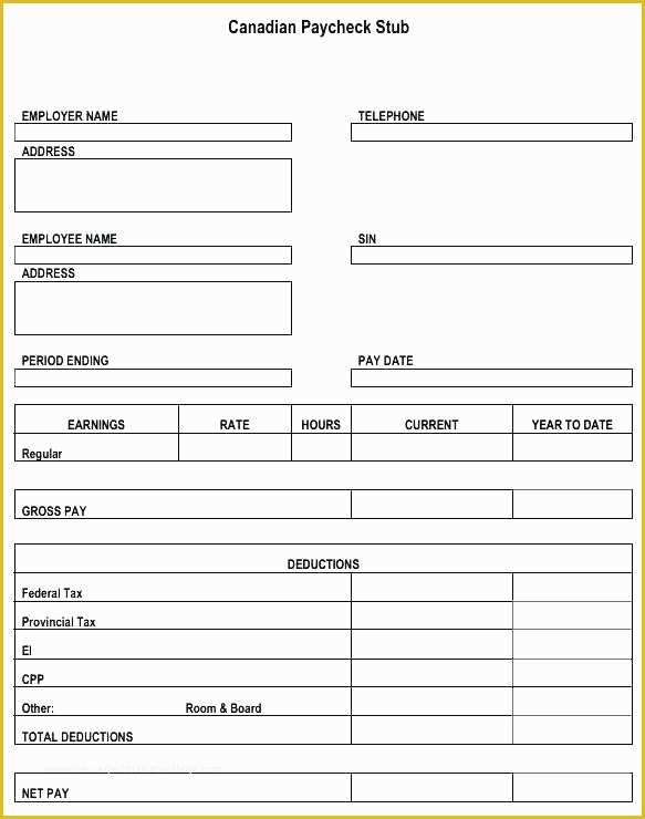 Independent Contractor Pay Stub Template Free Of Independent Contractor Excel Template