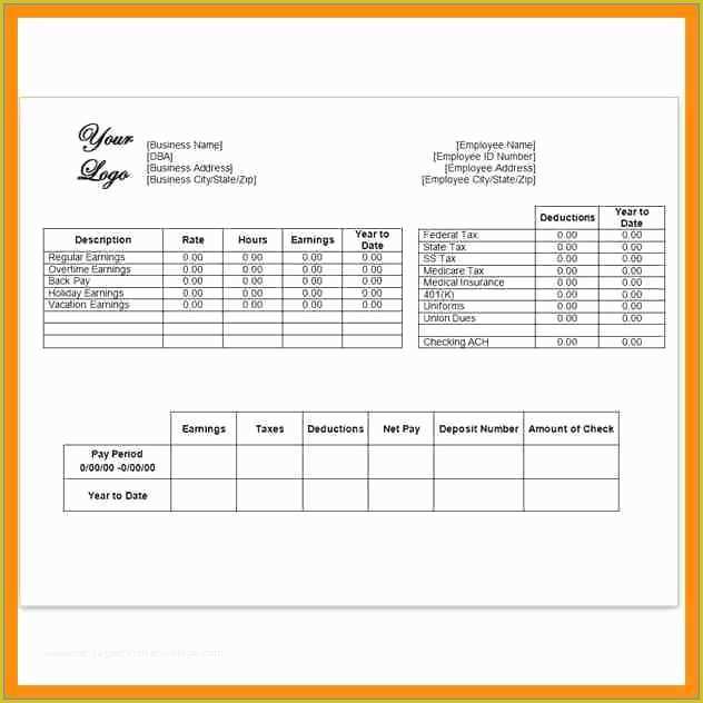 Independent Contractor Pay Stub Template Free Of Independent Contractor Pay Stub Template Free Fresh 9