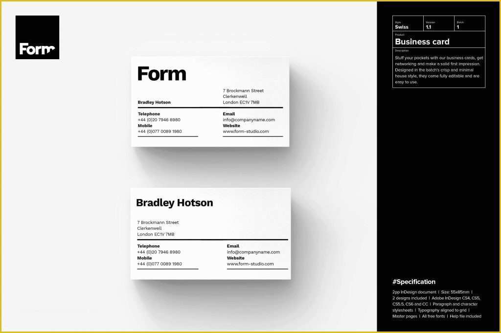 Indesign Business Card Template Free Of Indesign Cs4 Business Card Template