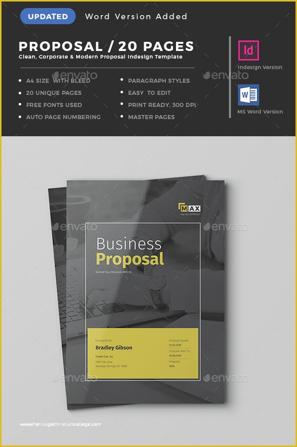 Indesign Business Proposal Templates Free Of 30 Indesign Business Proposal Templates