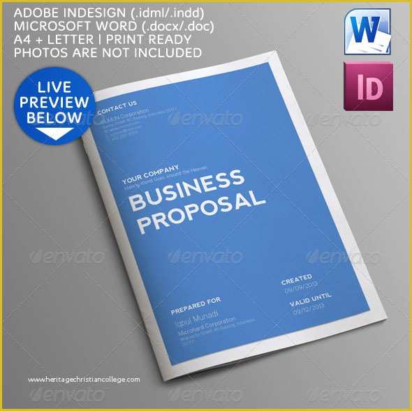 Indesign Business Proposal Templates Free Of Indesign Business Proposal Template Free Free