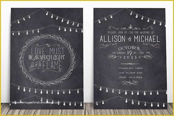 Indesign Invitation Template Free Of Indesign Invitation Template Free Chalkboard Invitation