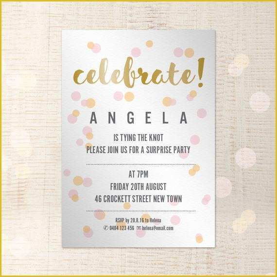 Indesign Invitation Template Free Of Party Invitation Customisable A5 Indesign Template