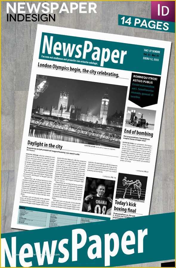 Indesign Newspaper Template Free Of 9 Best Of Indesign Newspaper Template Free