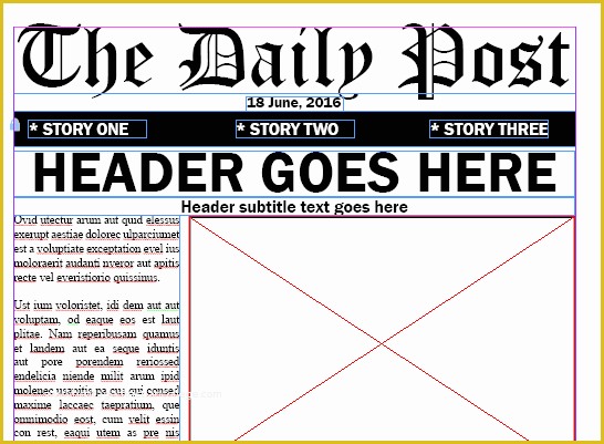 Indesign Newspaper Template Free Of Adobe Indesign Newspaper Templates
