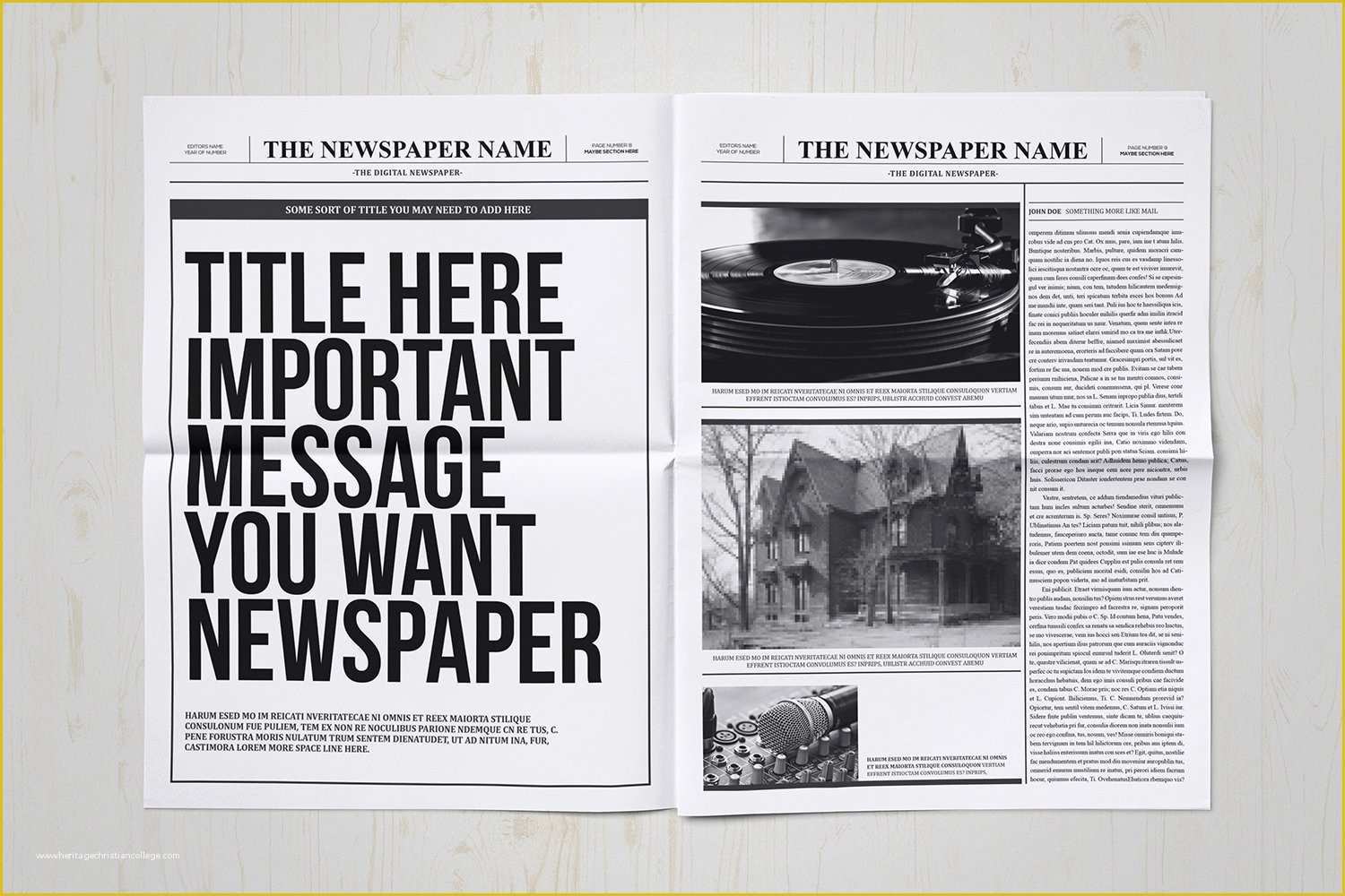 Indesign Newspaper Template Free Of Classy Newspaper Indesign Template Magazine Templates