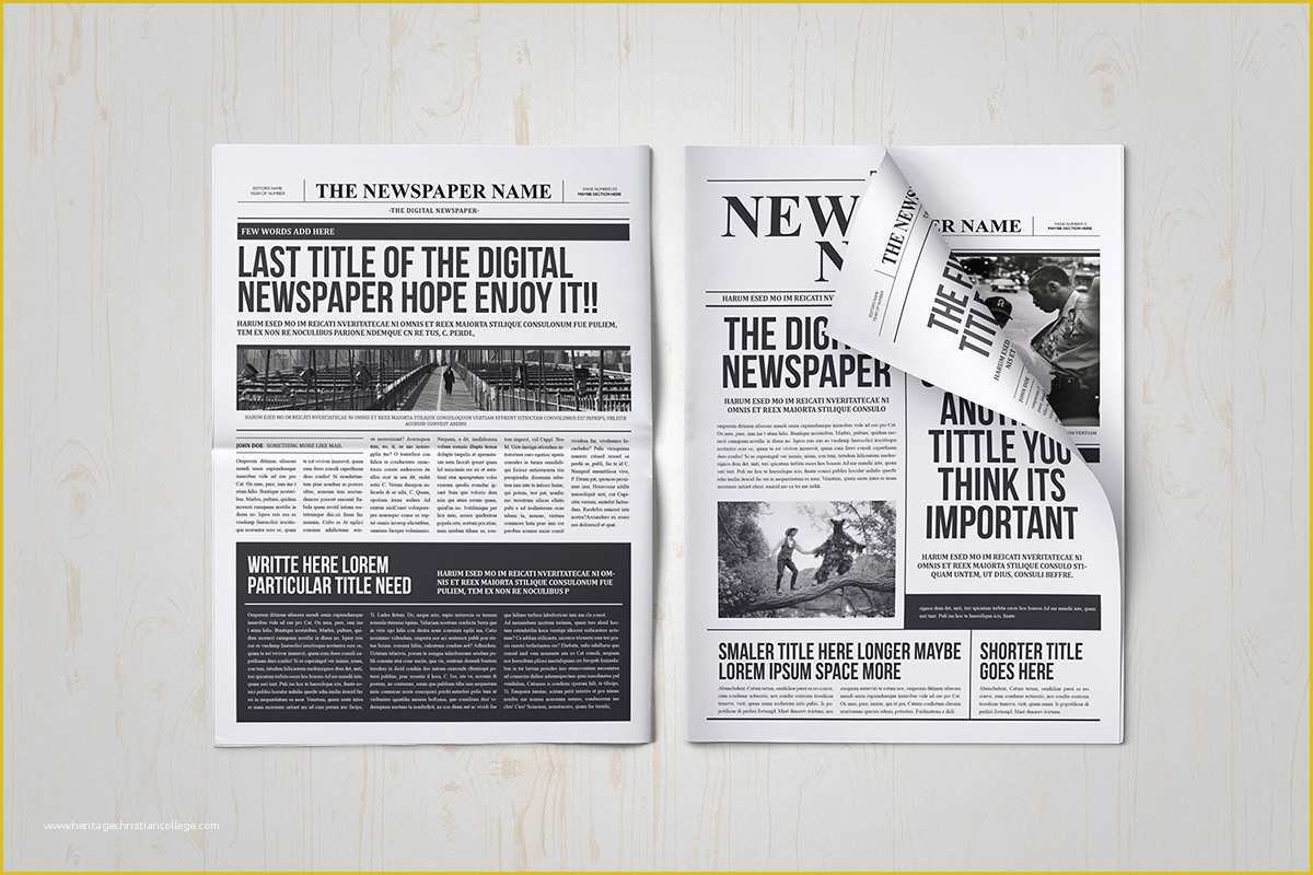 Indesign Newspaper Template Free Of Classy Newspaper Indesign Template On Behance