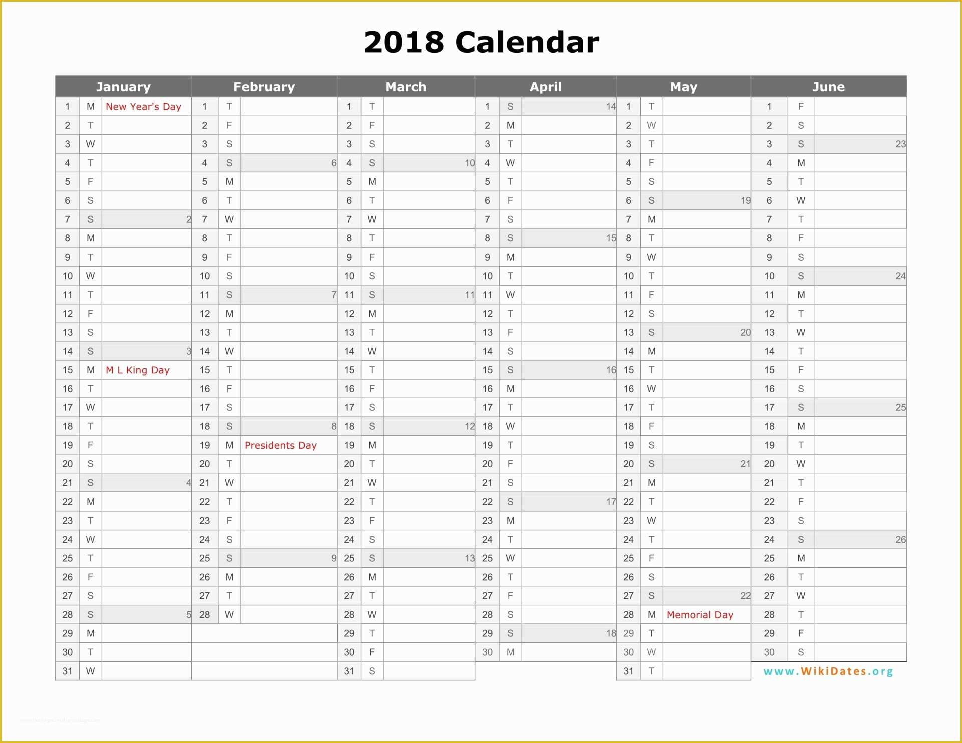Indesign Planner Template 2018 Free Of 2018 Calendar
