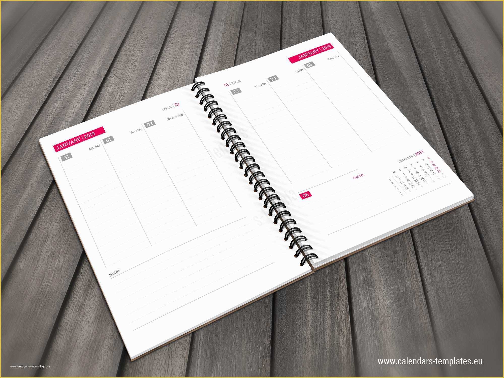 Indesign Planner Template 2018 Free Of Daily Planner Template In Pdf and Indesign format for 2019