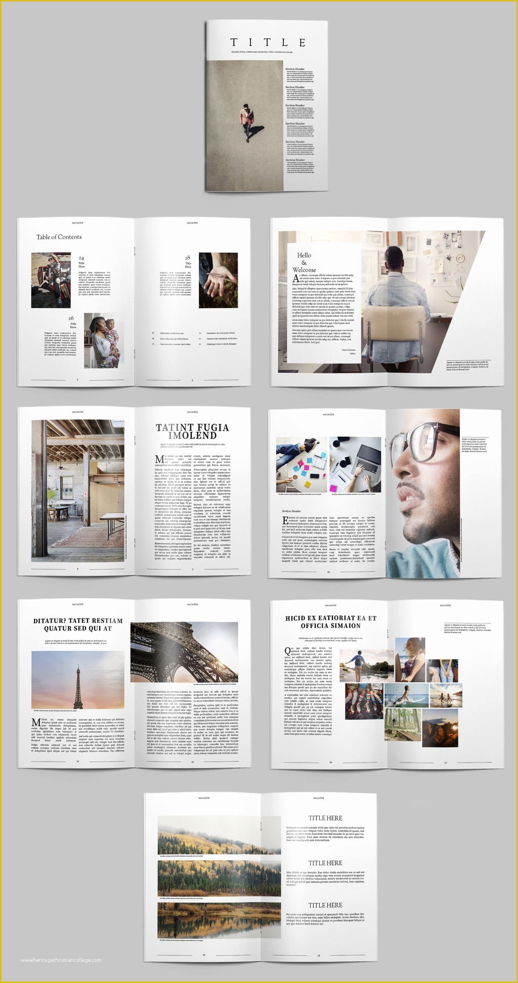Indesign Planner Template 2018 Free Of Free Indesign Magazine Templates