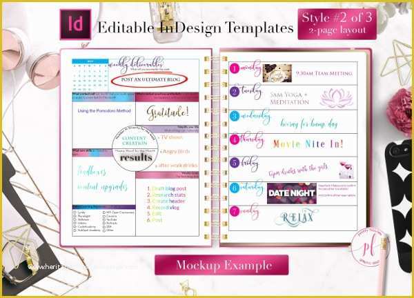 Indesign Planner Template Free Of 25 Weekly Planner Templates Free & Premium Download