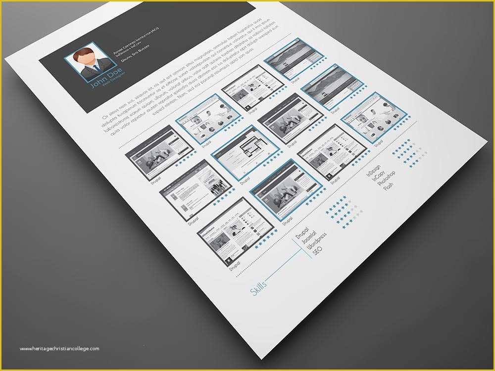 Indesign Templates Free Download Of 5 Cv Resume Indesign Templates