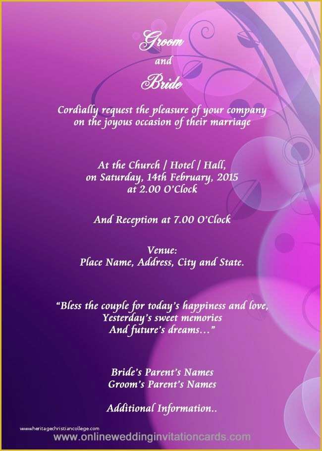 Indian Engagement Invitation Cards Templates Free Download Of Indian Style Invitation Design Sample 8