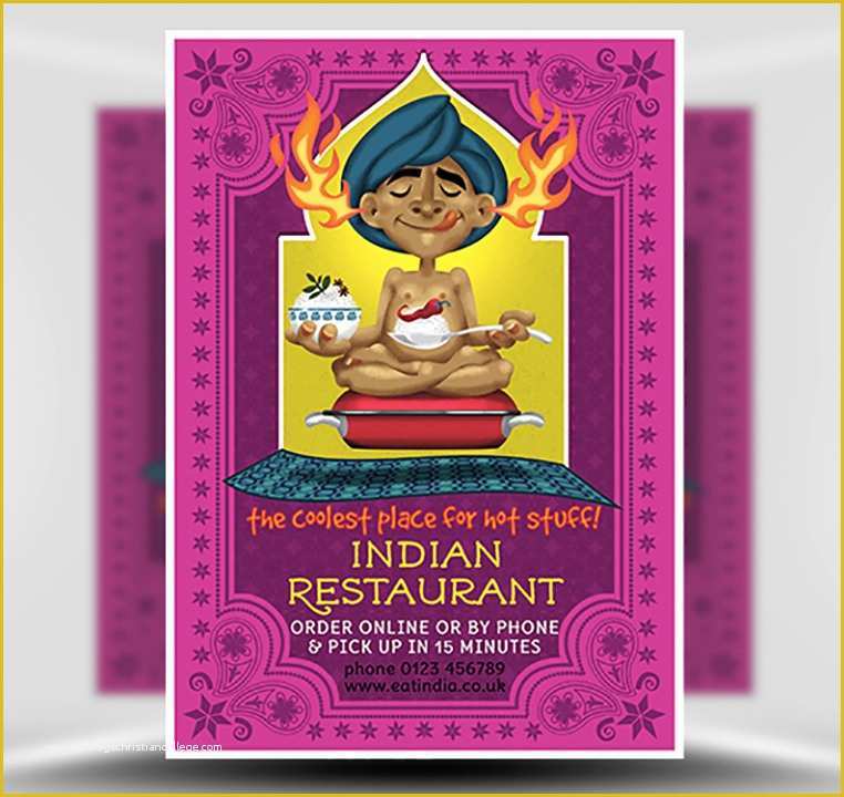 Indian Menu Template Free Of Indian Restaurant Flyer Template Flyerheroes