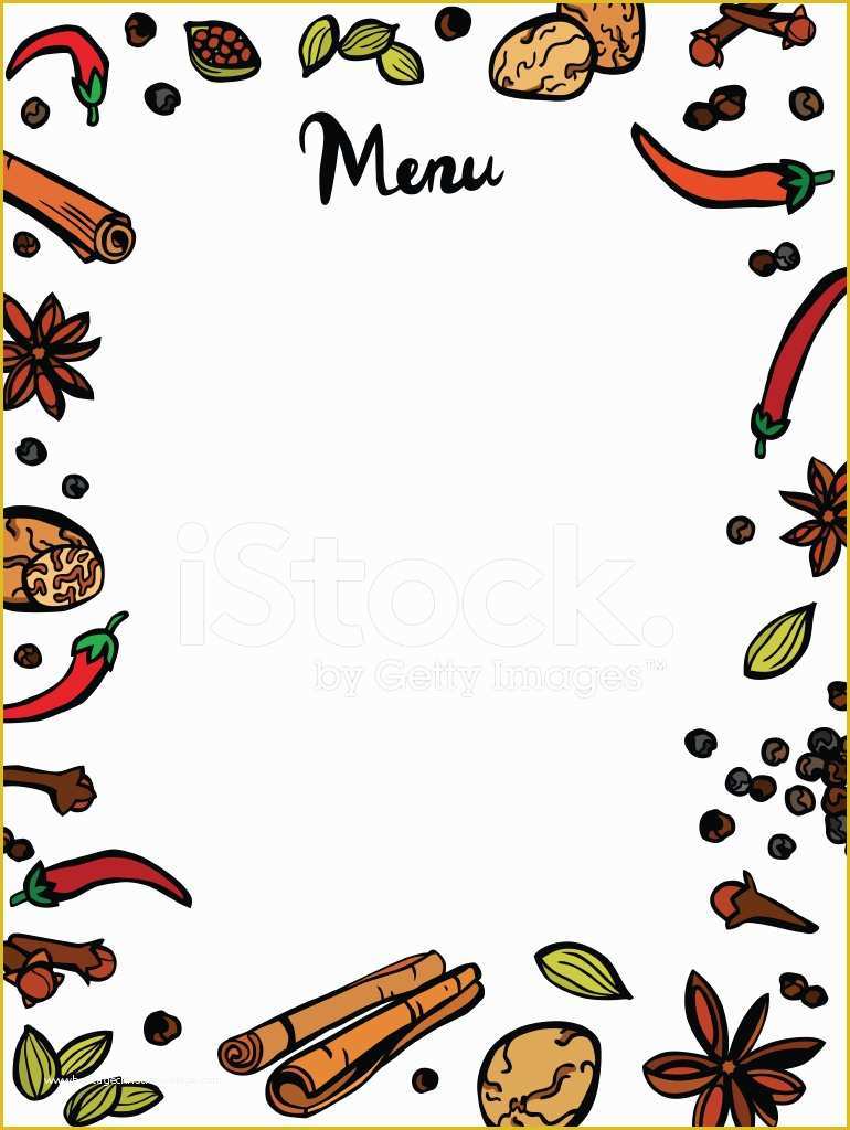 Indian Menu Template Free Of Stylish Spices Menu Template Stock Vector Free