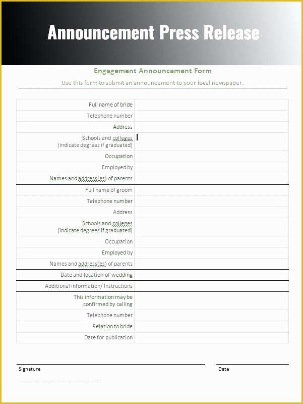 Indian Wedding Planner Website Templates Free Download Of Press Release Template Free Word Excel format Download